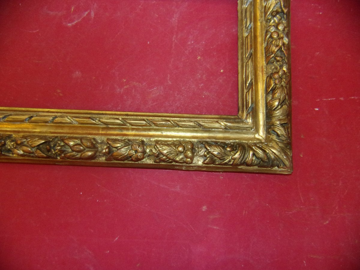 Louis XIII Period Frame, 17th, In Golden Wood.-photo-4