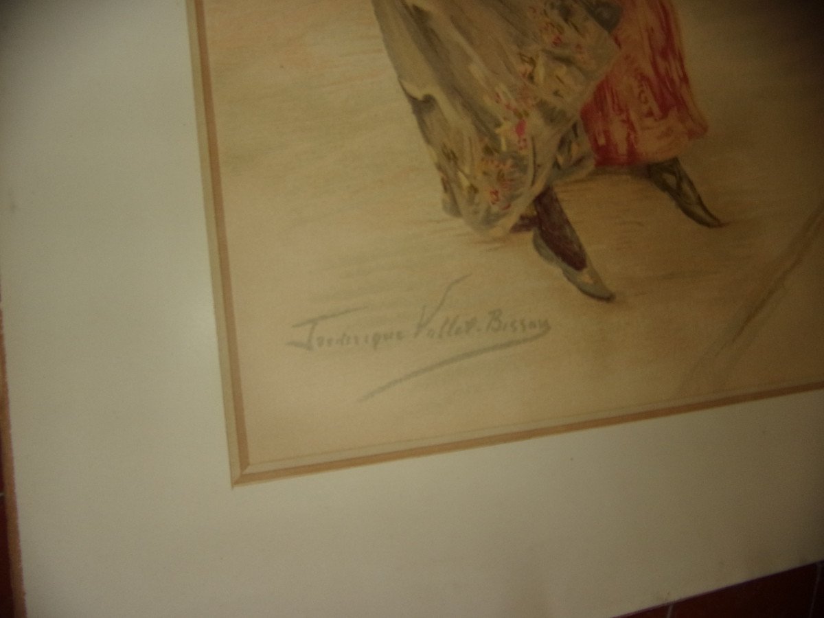 "Emplettes Sur Les Boulevards", Grande Chromolithographie époque 19 ème.-photo-1