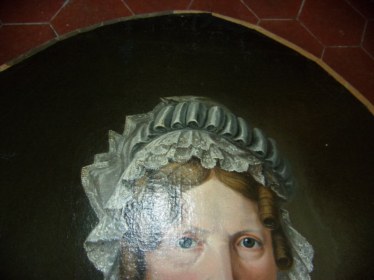 Lady Revêche, 19th Century Painting.-photo-4