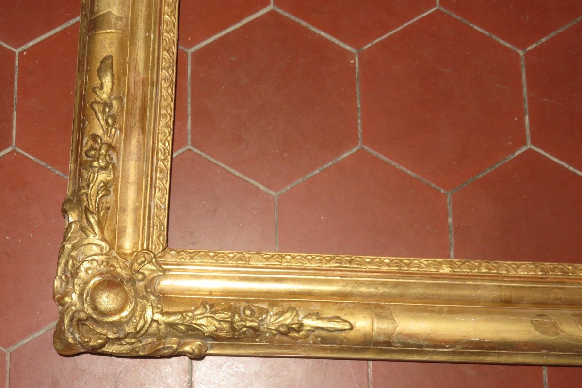 19th Century Frame, In Gilded Wood.-photo-1