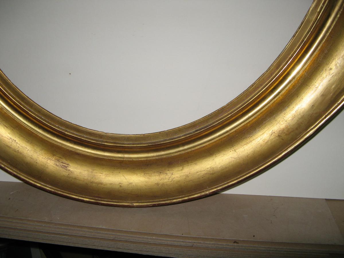 Oval Frame, The 19th Time In Golden Wood.-photo-3