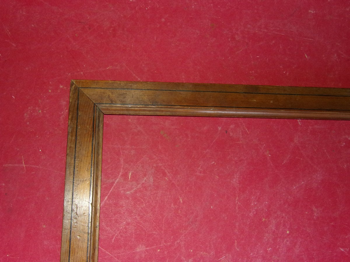 Pitchpin Wooden Frame, 19th Century.-photo-2