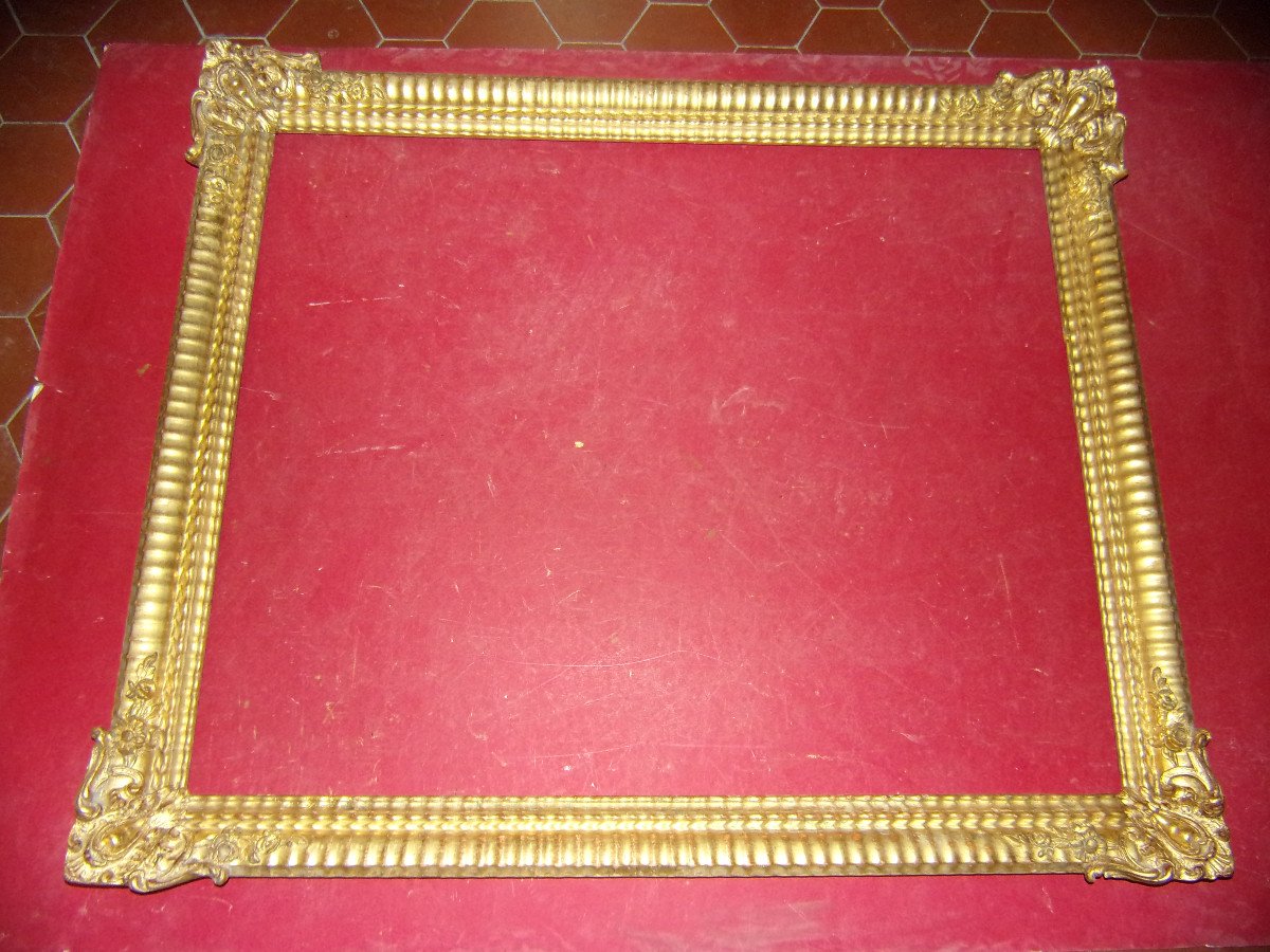 19th Century Frame, In Gilded Wood.