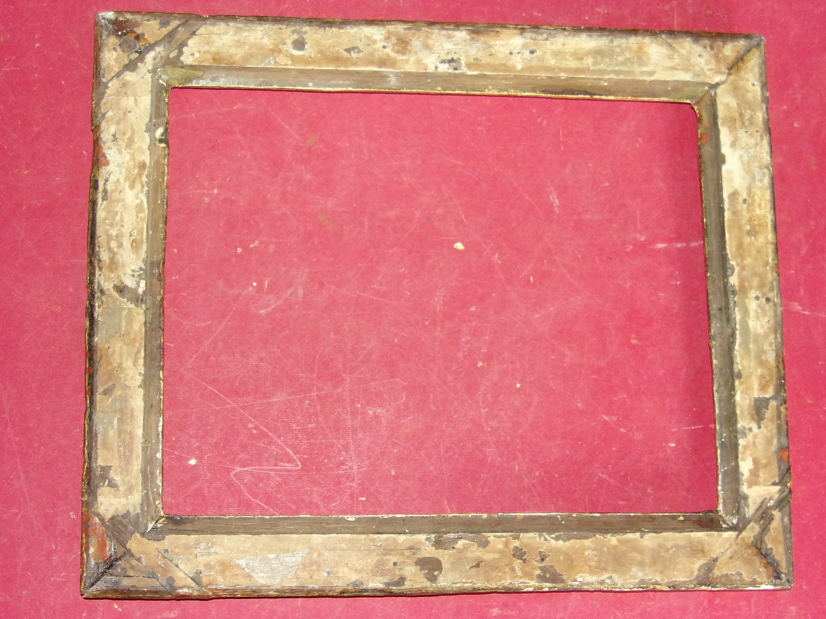 17th Century Louis XIV Frame In Gilded Wood.-photo-3