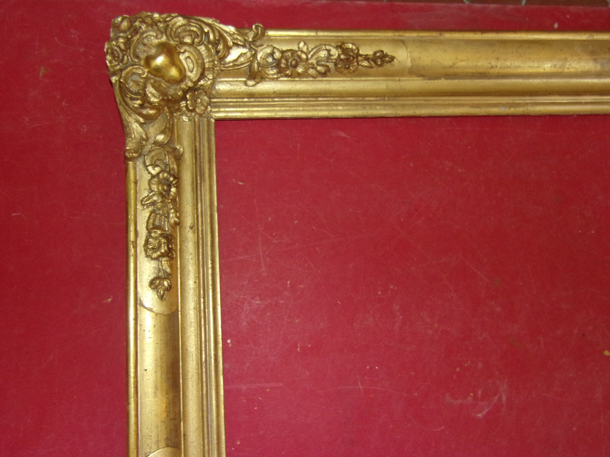 19th Century Frame, In Gilded Wood.-photo-2
