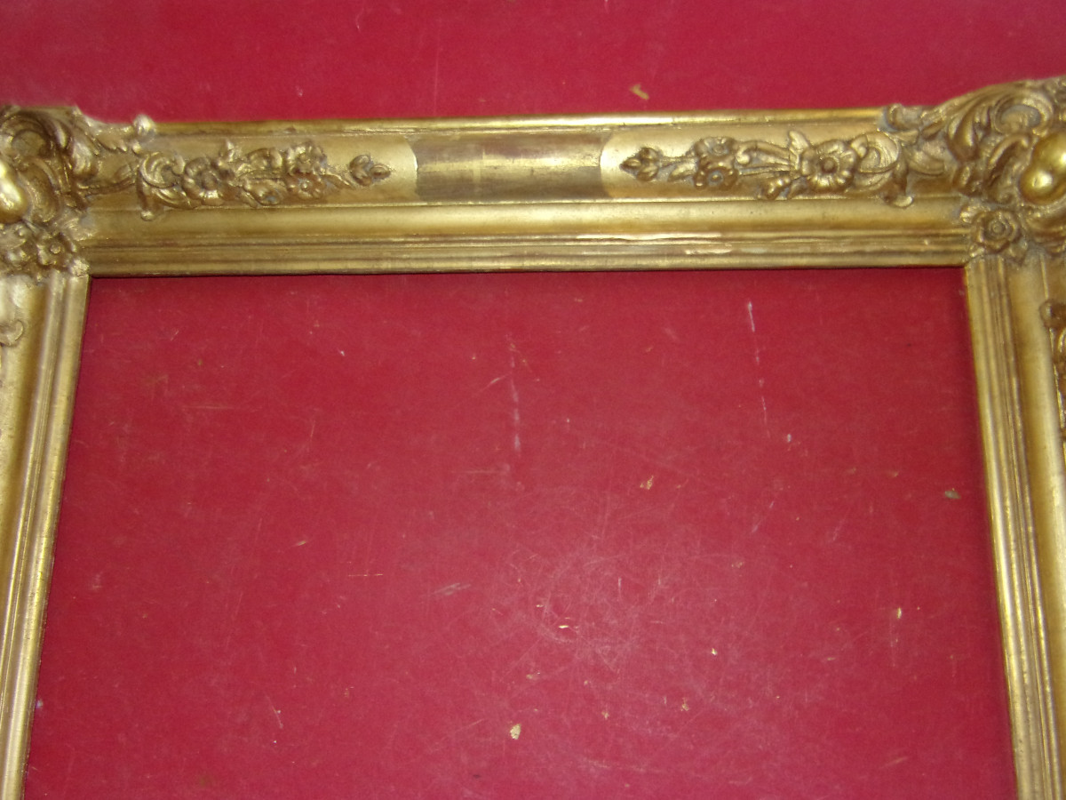 19th Century Frame, In Gilded Wood.-photo-2