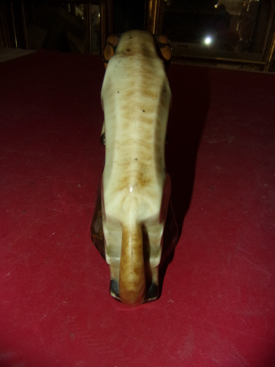 Pair Of Bookends "the Rams" By Camille Tharaud, 20th Century.-photo-2