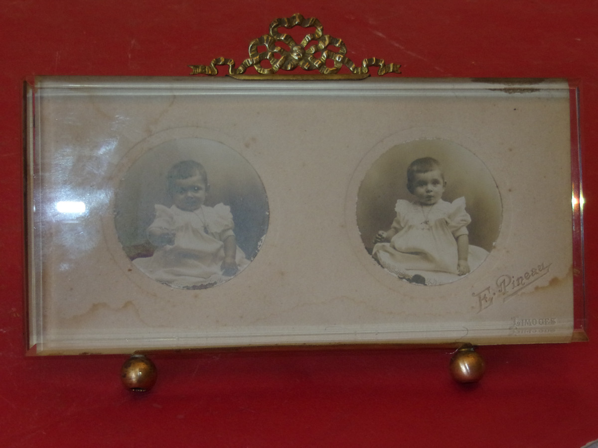  Photo Frame, In Copper, 19th Century.-photo-2