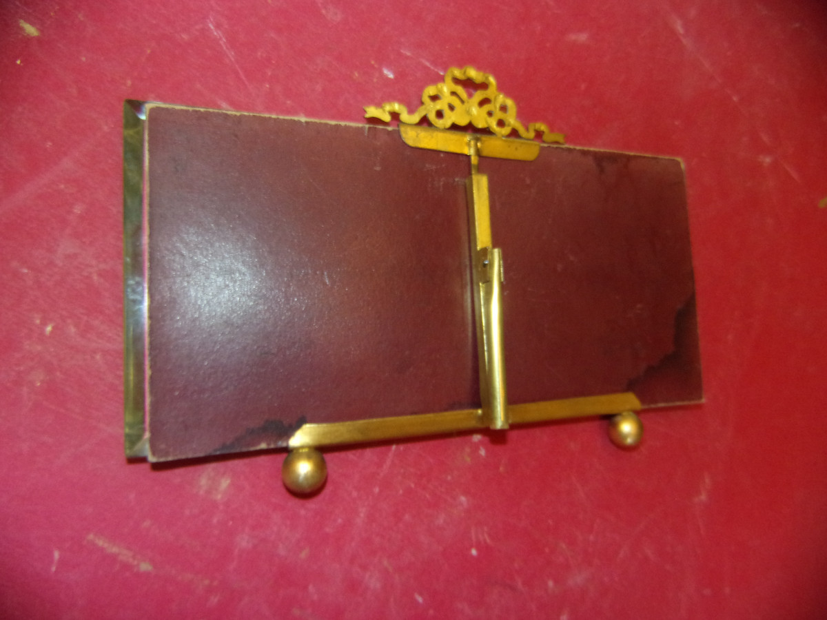  Photo Frame, In Copper, 19th Century.-photo-4