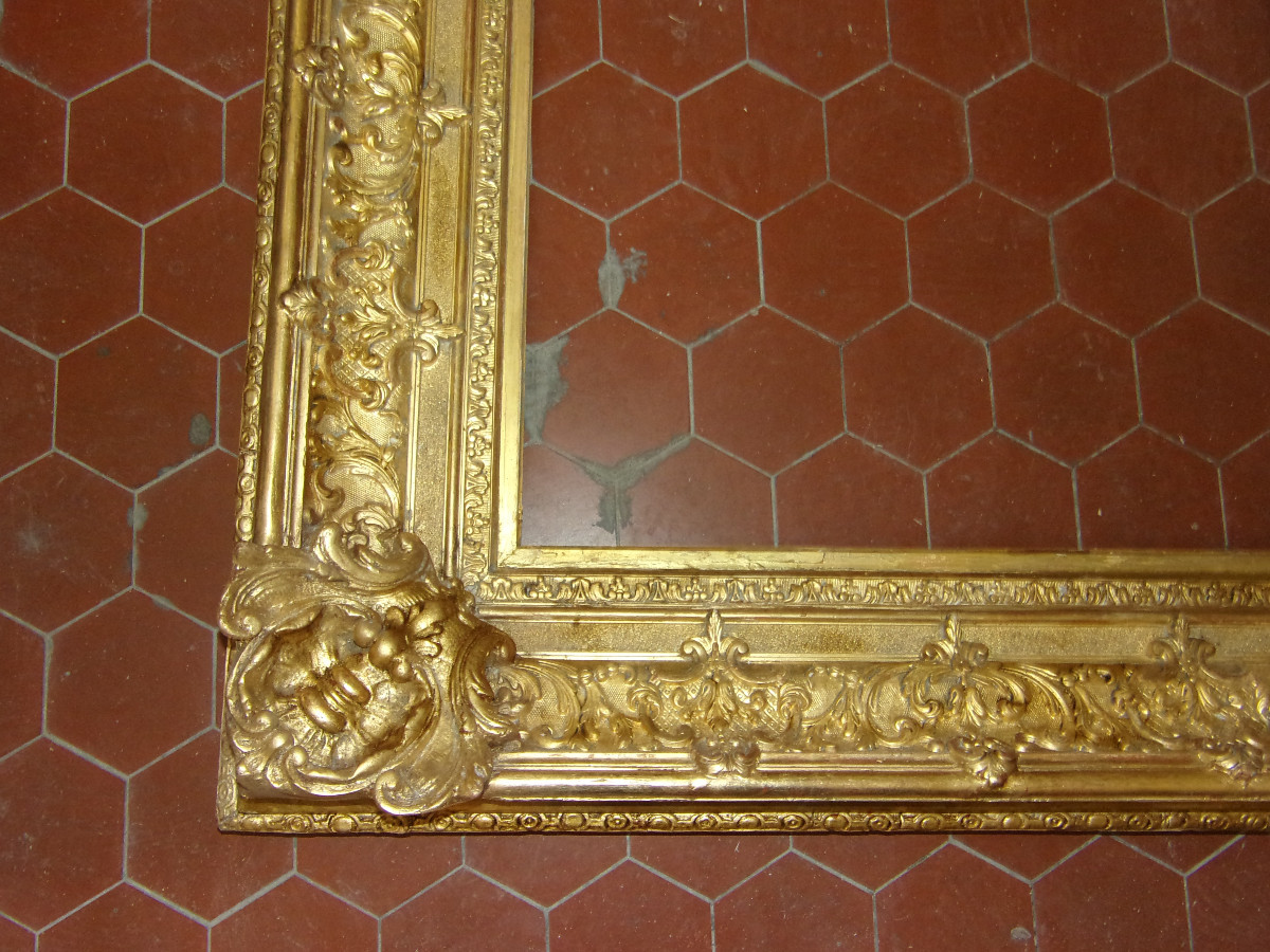 19th Century Frame, In Gilded Wood.-photo-1