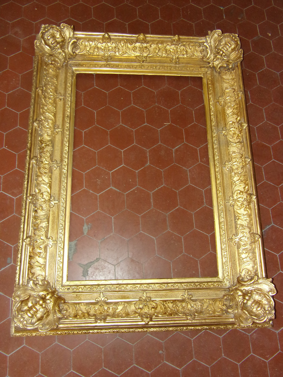 19th Century Frame, In Gilded Wood.