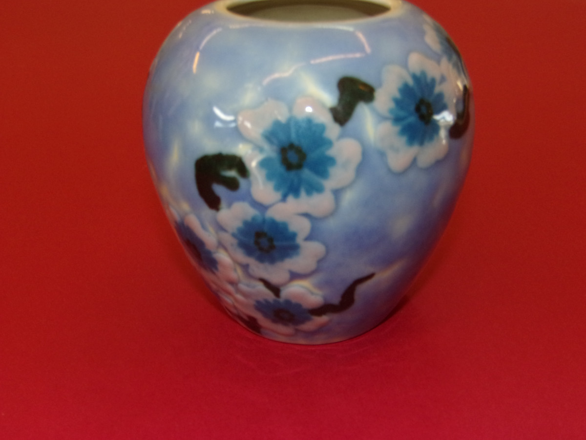 Camille Tharaud, Limoges Porcelain, Small Vase, Art Deco Period, -photo-3
