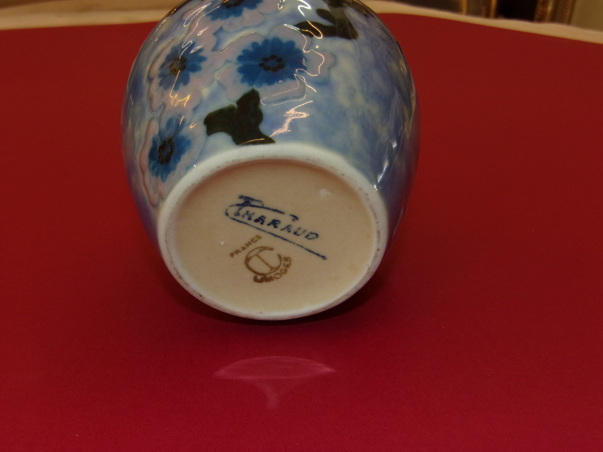 Camille Tharaud, Limoges Porcelain, Small Vase, Art Deco Period, -photo-2