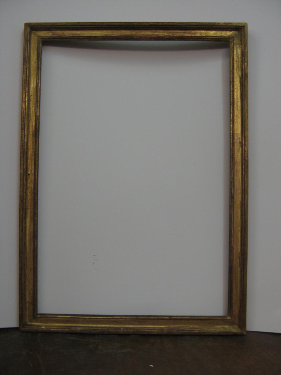 Cadre époque 18ème En Bois Doré.