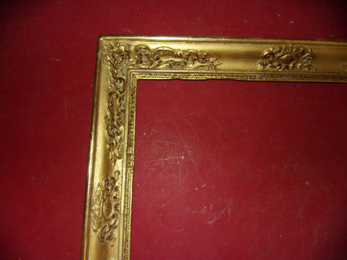 19th Century Frame, In Gilded Wood.-photo-2