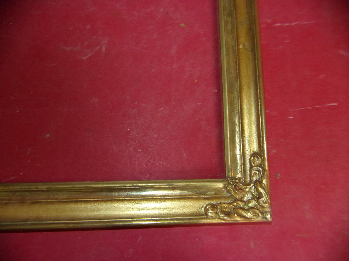 Pair Of 19th Century Frames, In Gilded Wood.-photo-1