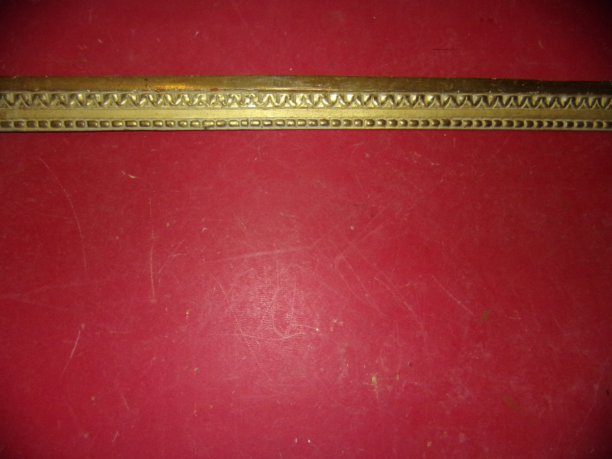 Cadre époque 18 ème, Louis XVI, en bois doré.-photo-2