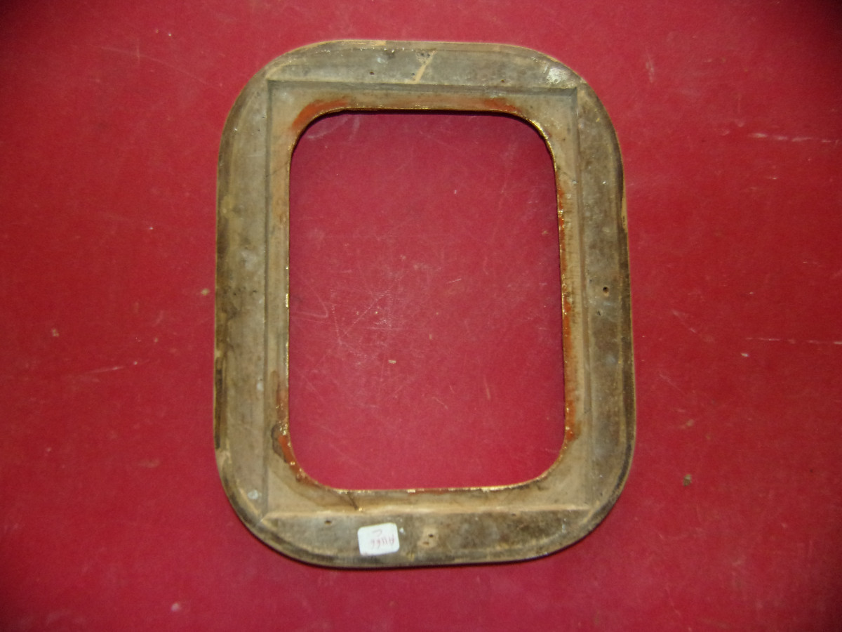 Paire de cadres époque 19ème, en bois doré.-photo-2