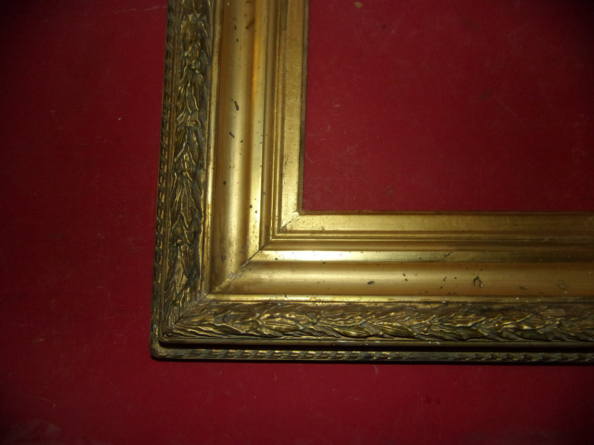 19th Century Frame, In Gilded Wood.-photo-1