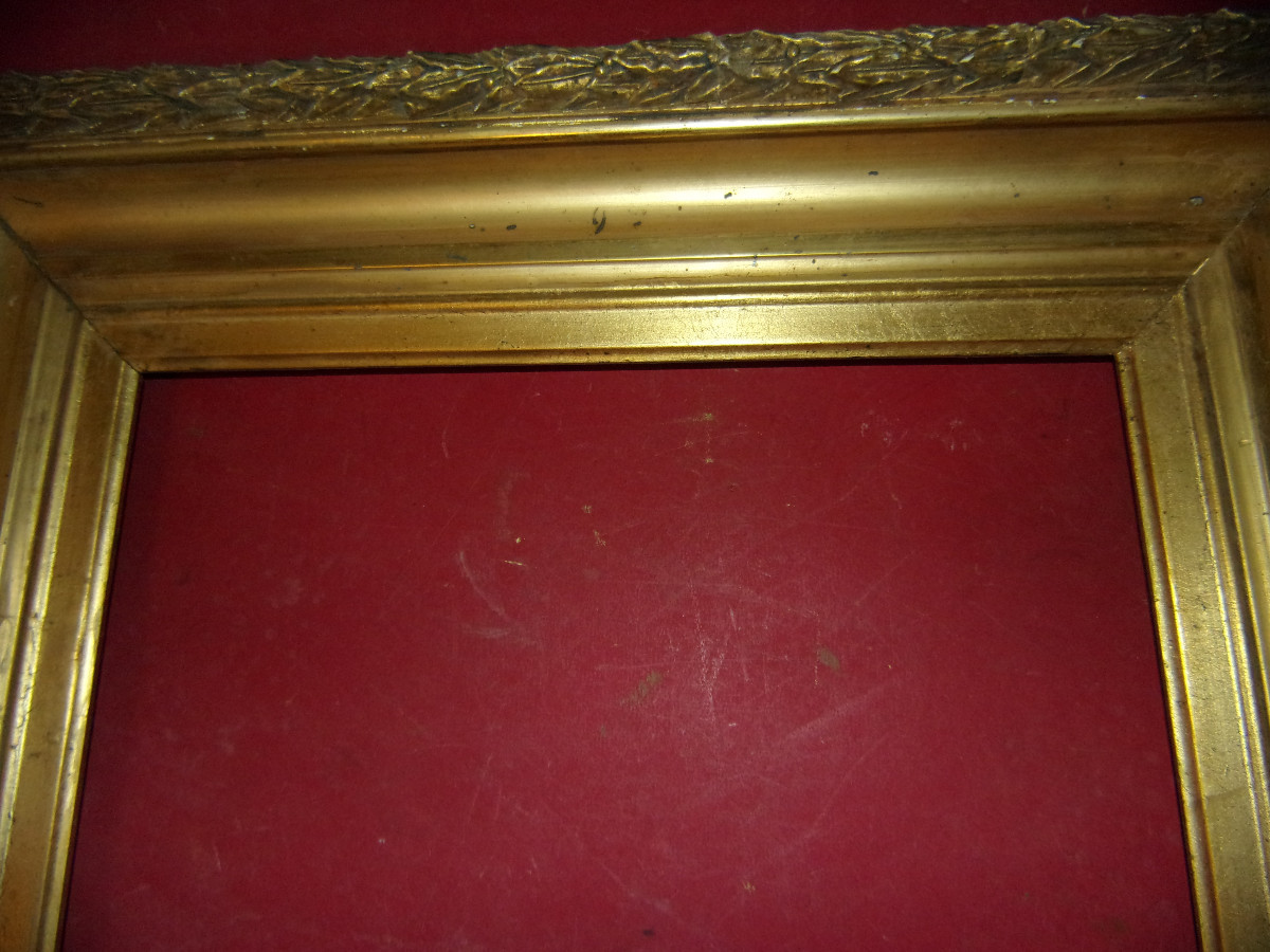 19th Century Frame, In Gilded Wood.-photo-2
