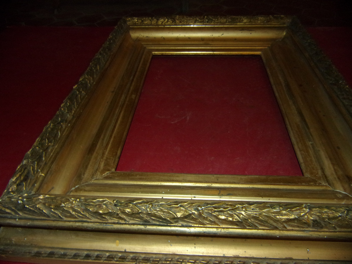 19th Century Frame, In Gilded Wood.-photo-3