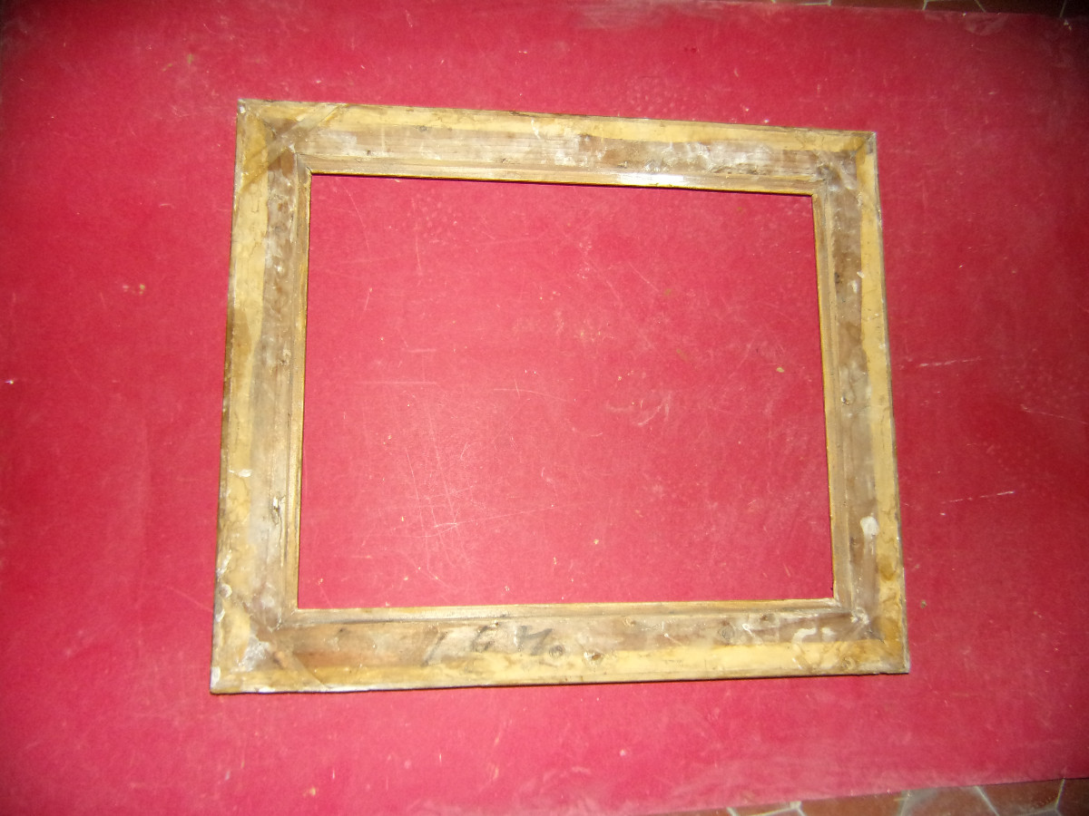 Cadre époque 19ème, en bois doré.-photo-3