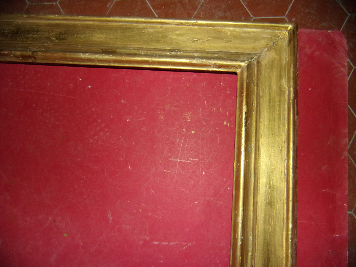 Cadre époque 19ème, en bois doré.-photo-3