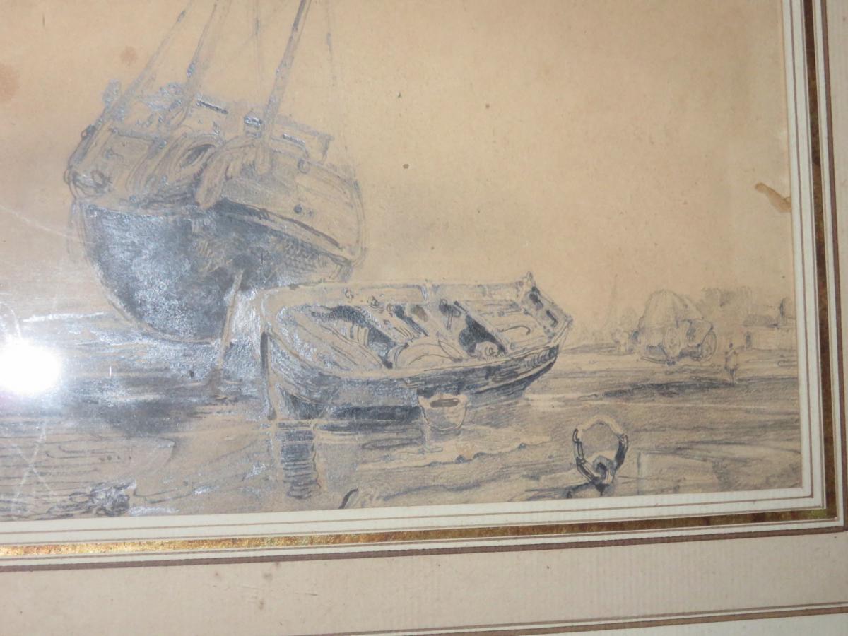 Marine Drawing Early 19th Time.-photo-2