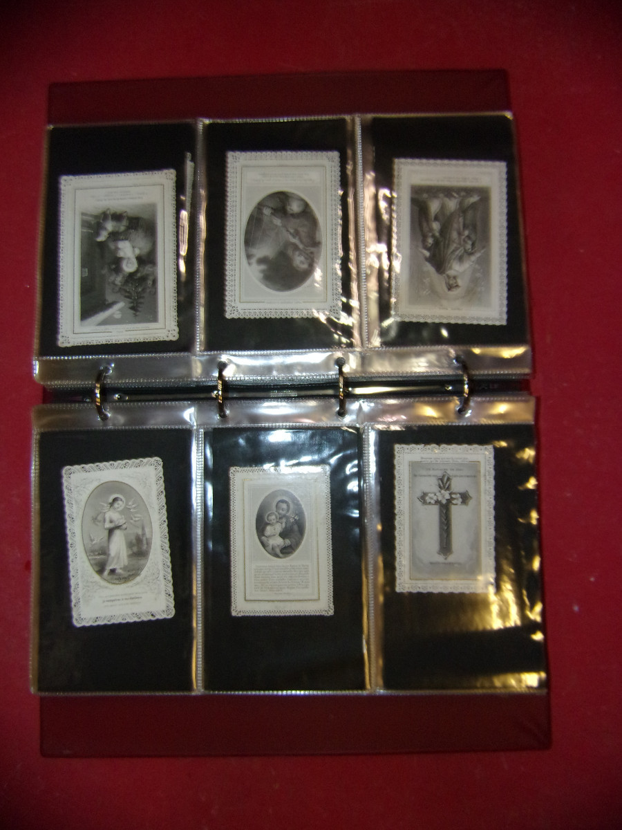 Album Images pieuses, canivets époque 19ème.-photo-2