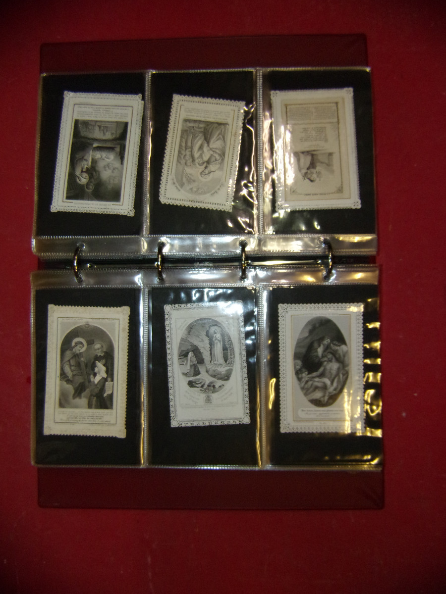 Album Images pieuses, canivets époque 19ème.-photo-3