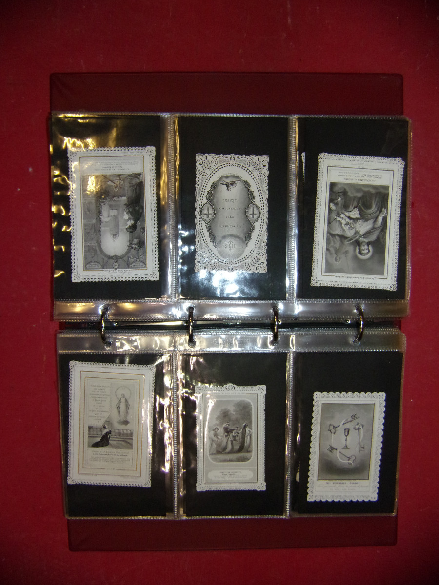 Album Images pieuses, canivets époque 19ème.-photo-1