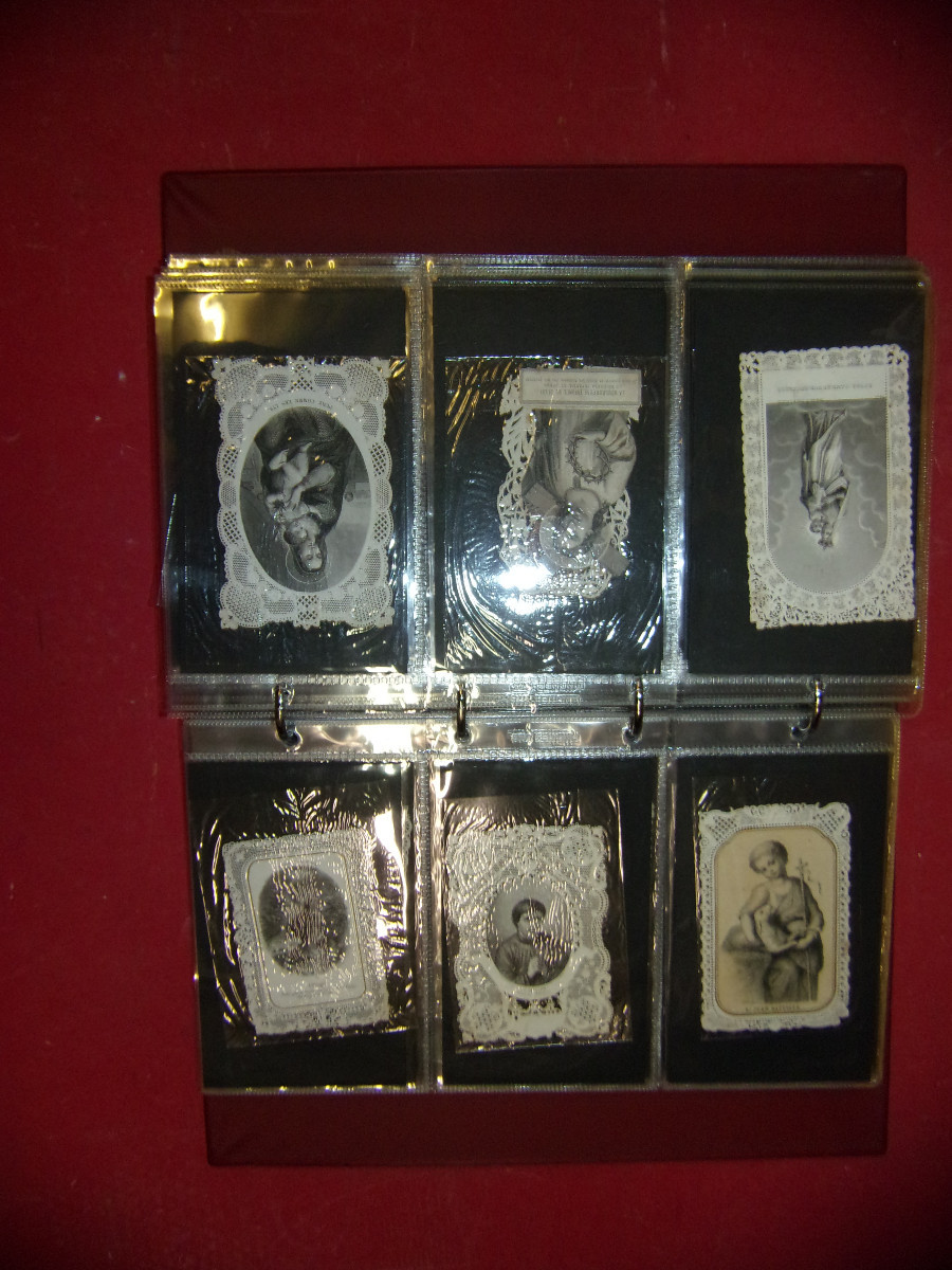 Album Images pieuses, canivets époque 19ème.-photo-2