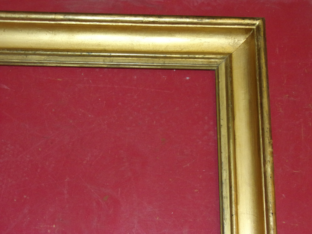 Cadre époque 19ème, en bois doré.-photo-3
