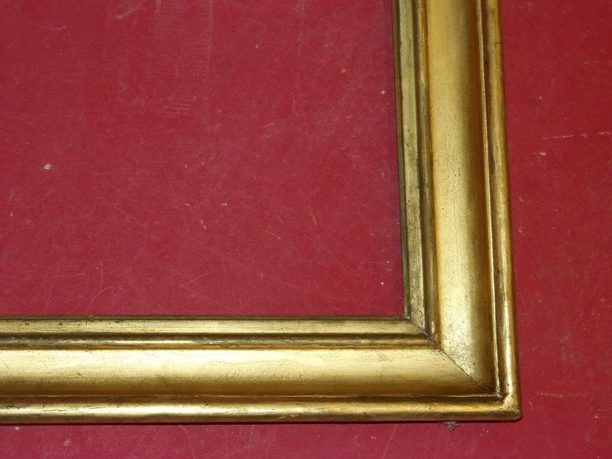 Cadre époque 19ème, en bois doré.-photo-4