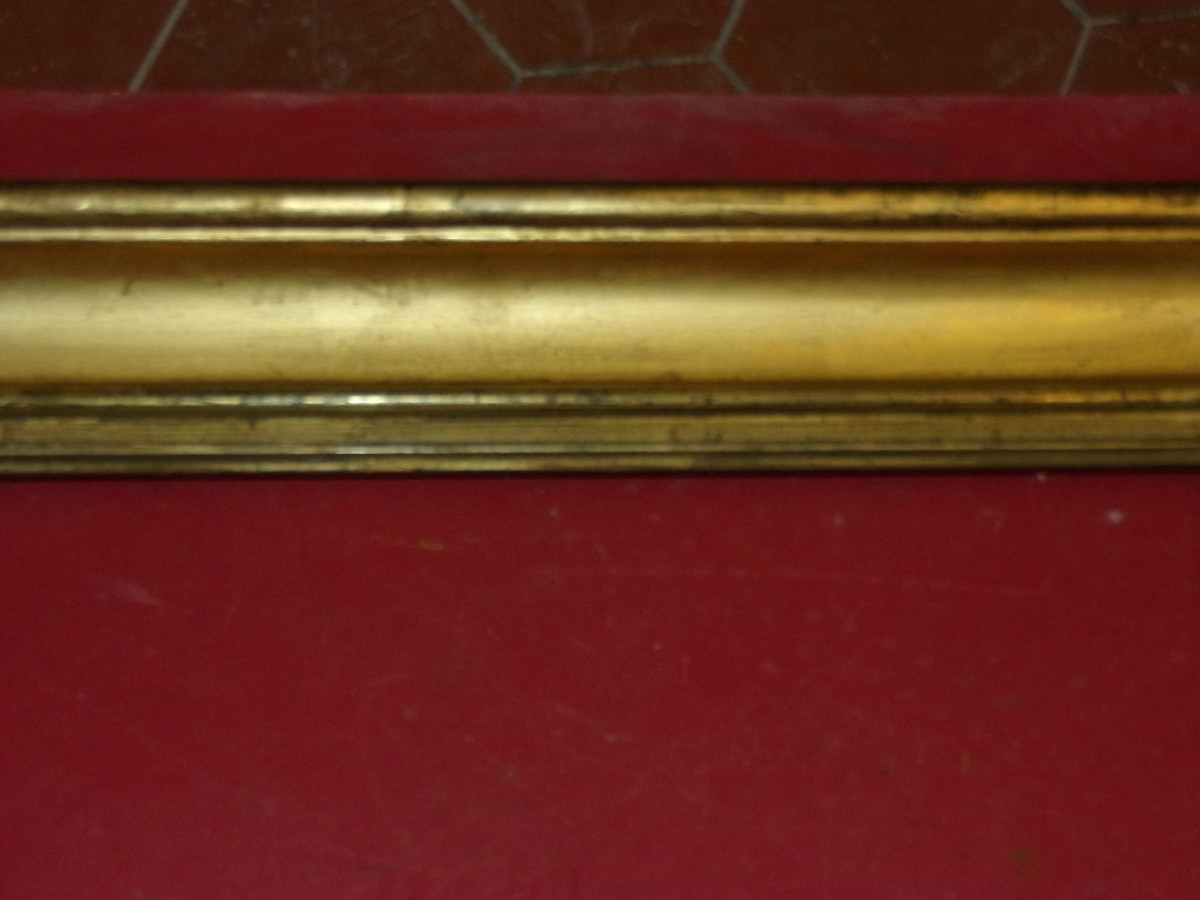 Cadre époque 19ème, en bois doré.-photo-2