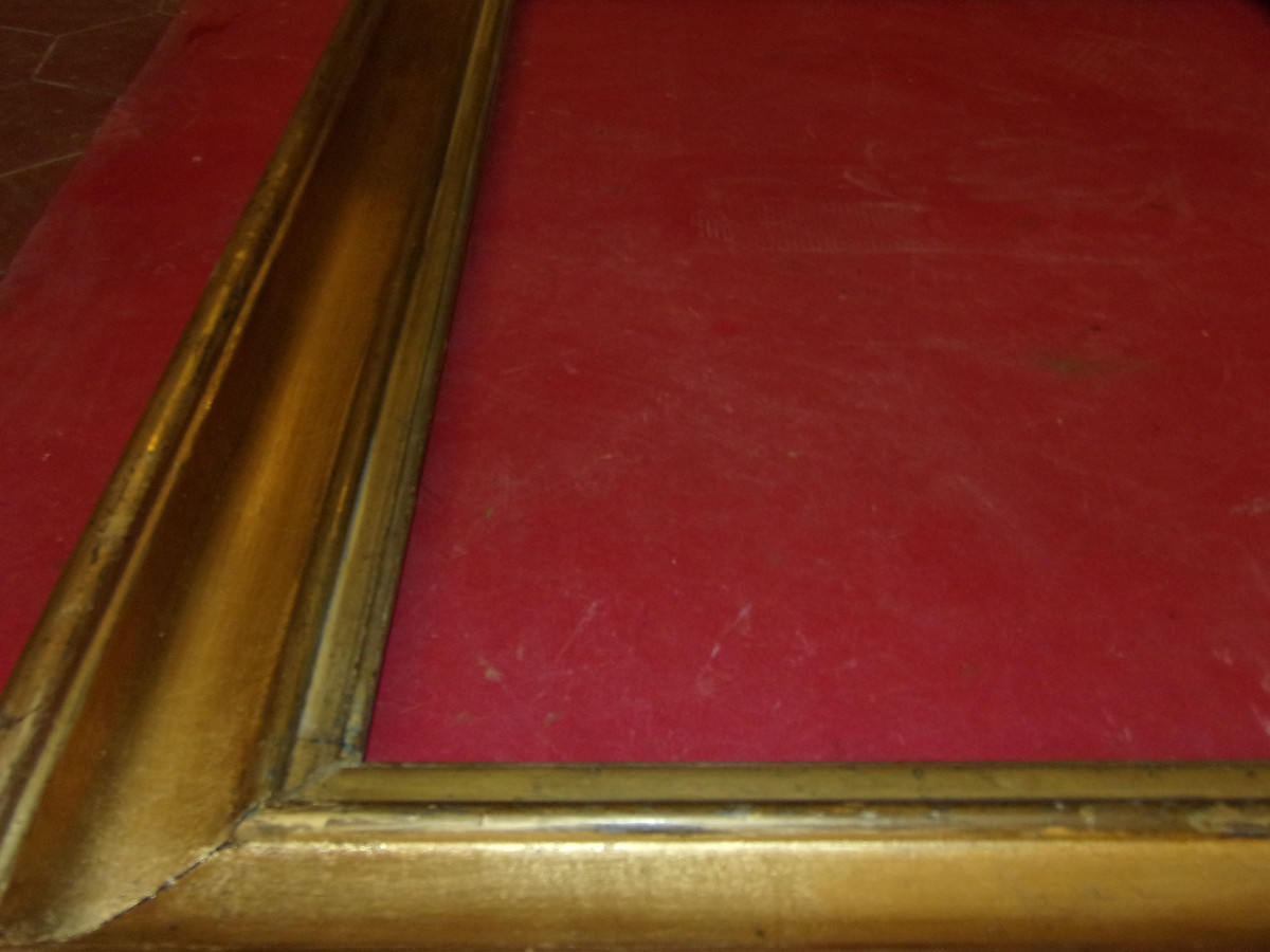 Cadre époque 19ème, en bois doré.-photo-3