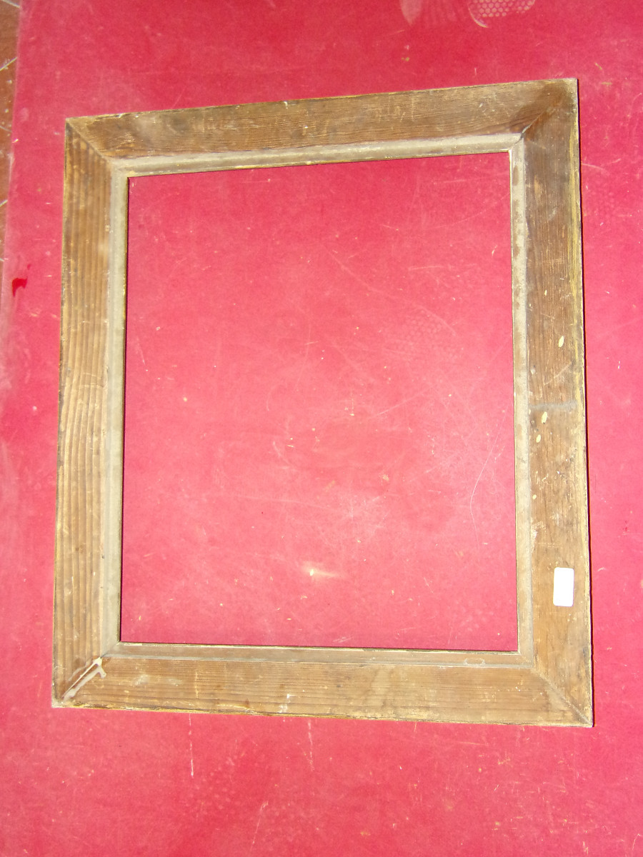 Cadre époque 19ème, en bois doré.-photo-4