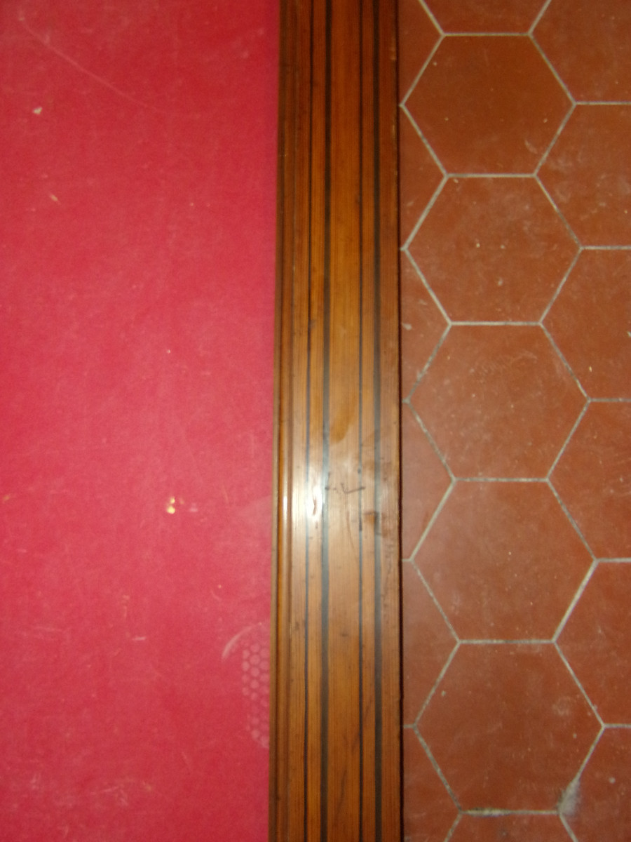  Large Pair Of Pitchpine Wood Frames, 19th Century.-photo-4