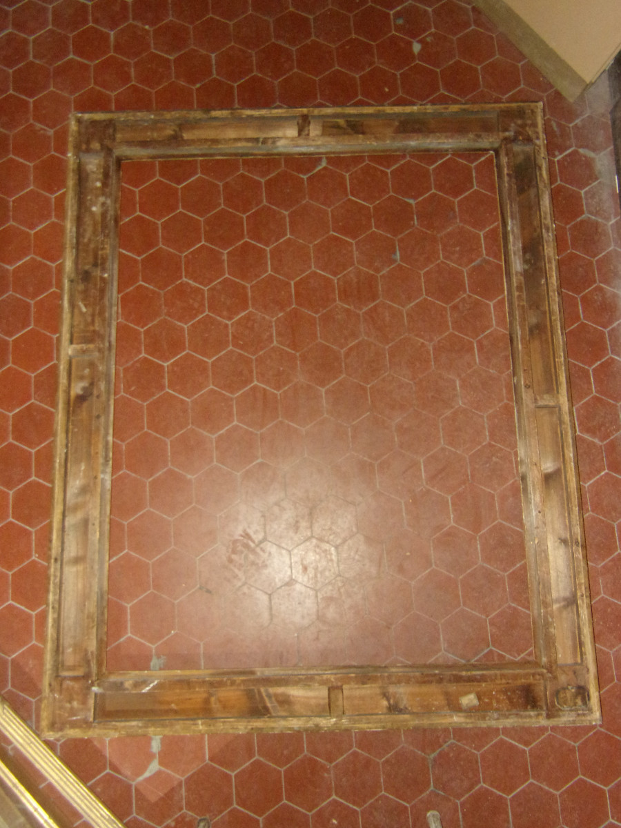 Grand Cadre époque 19ème, en bois doré.-photo-5