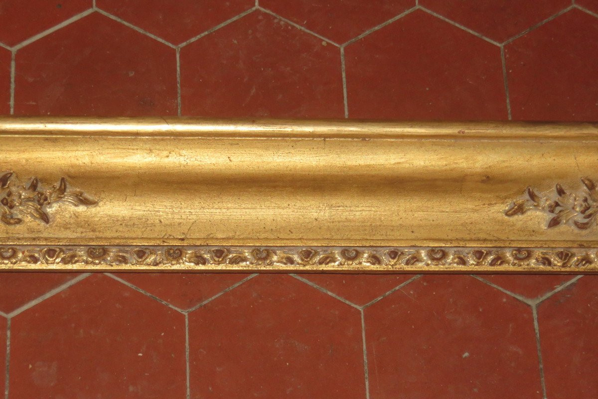 Cadre époque 19ème, en bois doré.-photo-4