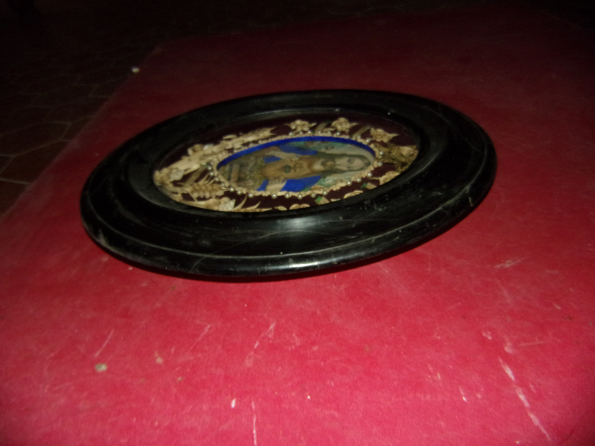 Cadre reliquaires, époque 19ème.-photo-2