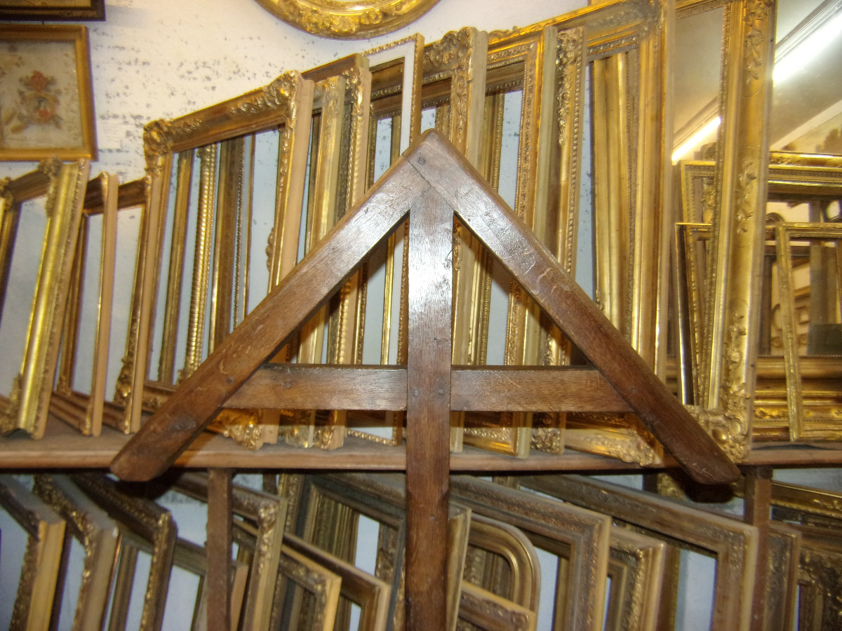 Sacristy Chasuble Stand, In Oak, 18th Century.-photo-2