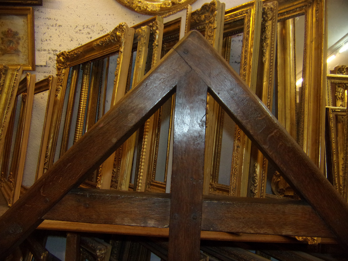 Sacristy Chasuble Stand, In Oak, 18th Century.-photo-3