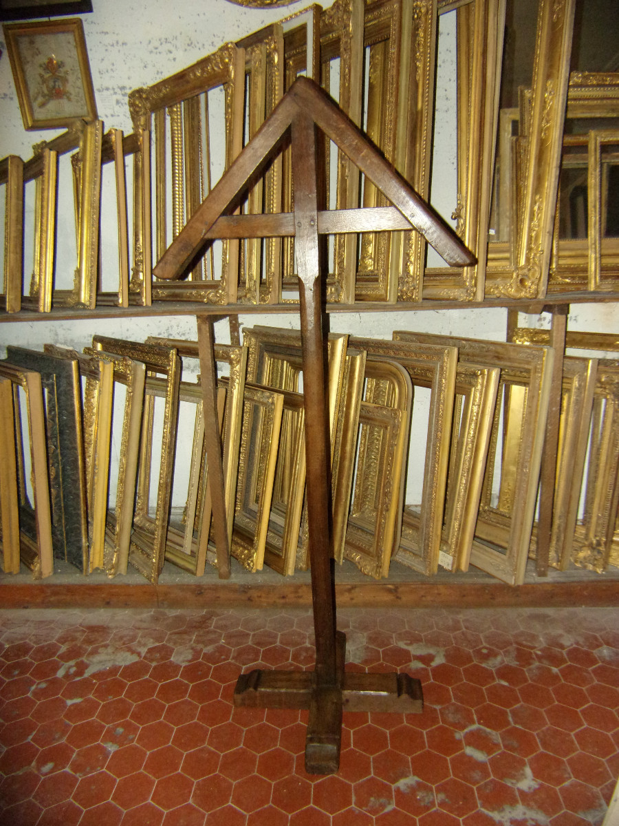 Sacristy Chasuble Stand, In Oak, 18th Century.