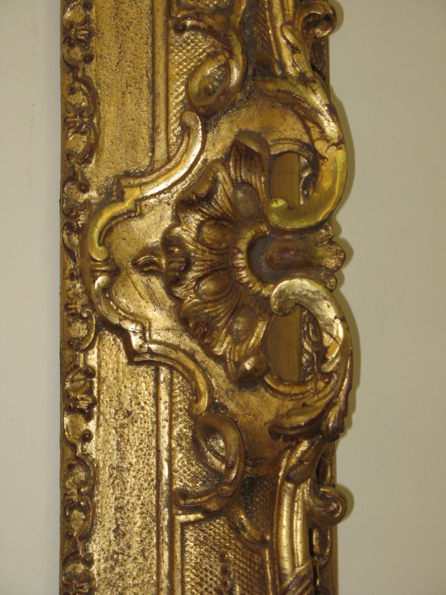 Cadre époque 19ème En Bois Doré.-photo-4