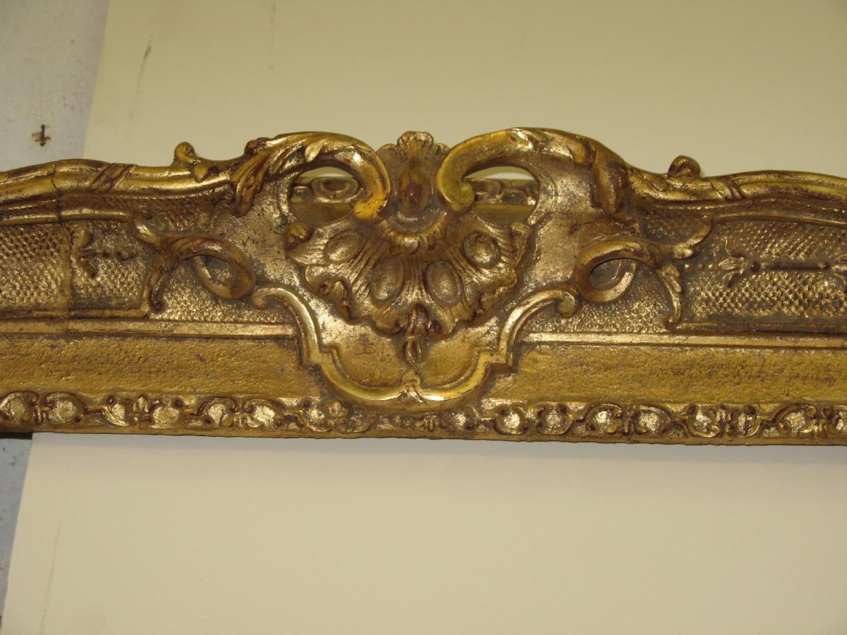 Cadre époque 19ème En Bois Doré.-photo-1