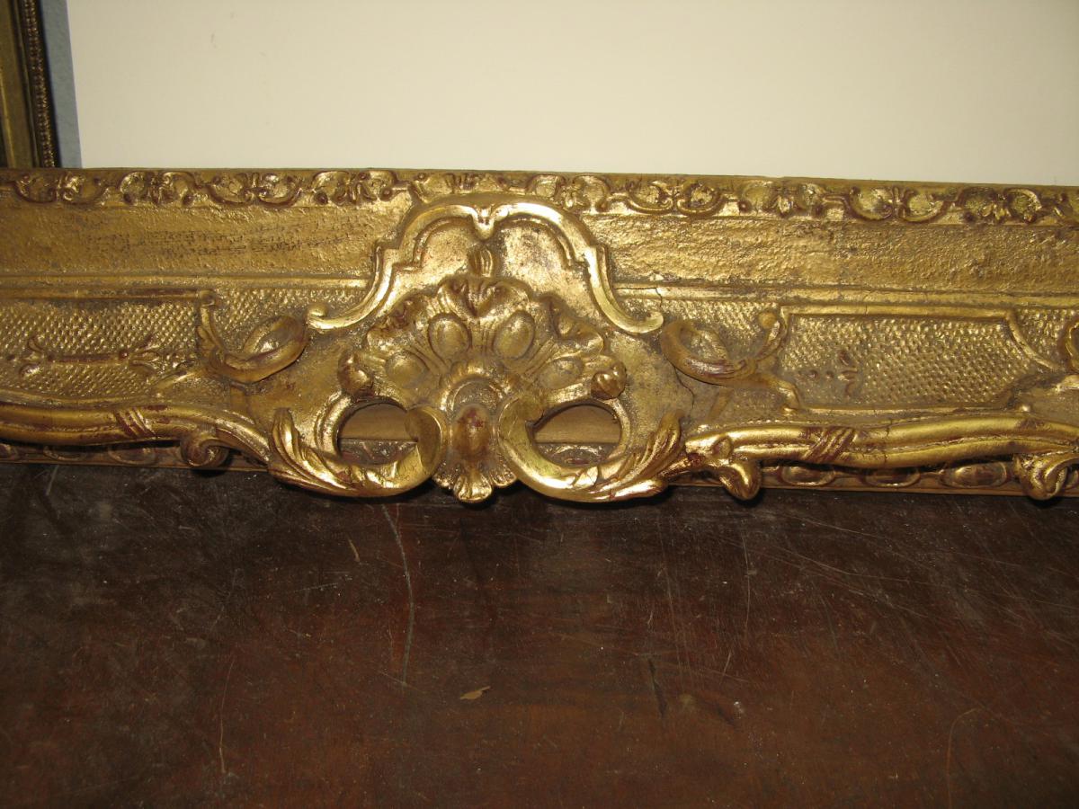 Cadre époque 19ème En Bois Doré.-photo-3