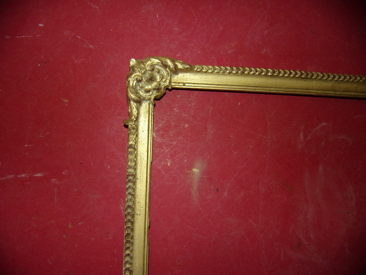 19th Century Frame, In Gilded Wood.-photo-2