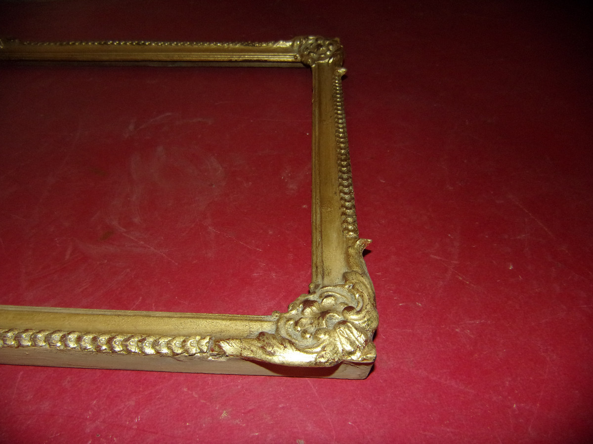 19th Century Frame, In Gilded Wood.-photo-3