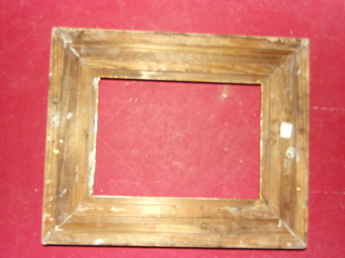 Cadre époque 19ème, en bois doré.-photo-4
